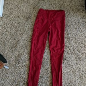 Red victoria secret leggings